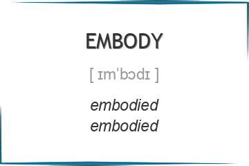 embody » English .